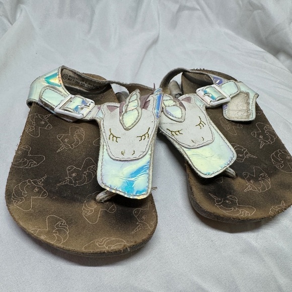 Seychelles Girls Unicorn Iridescent Velcro Ankle Strap Open Toe Sandals Size 10 - Picture 2 of 12